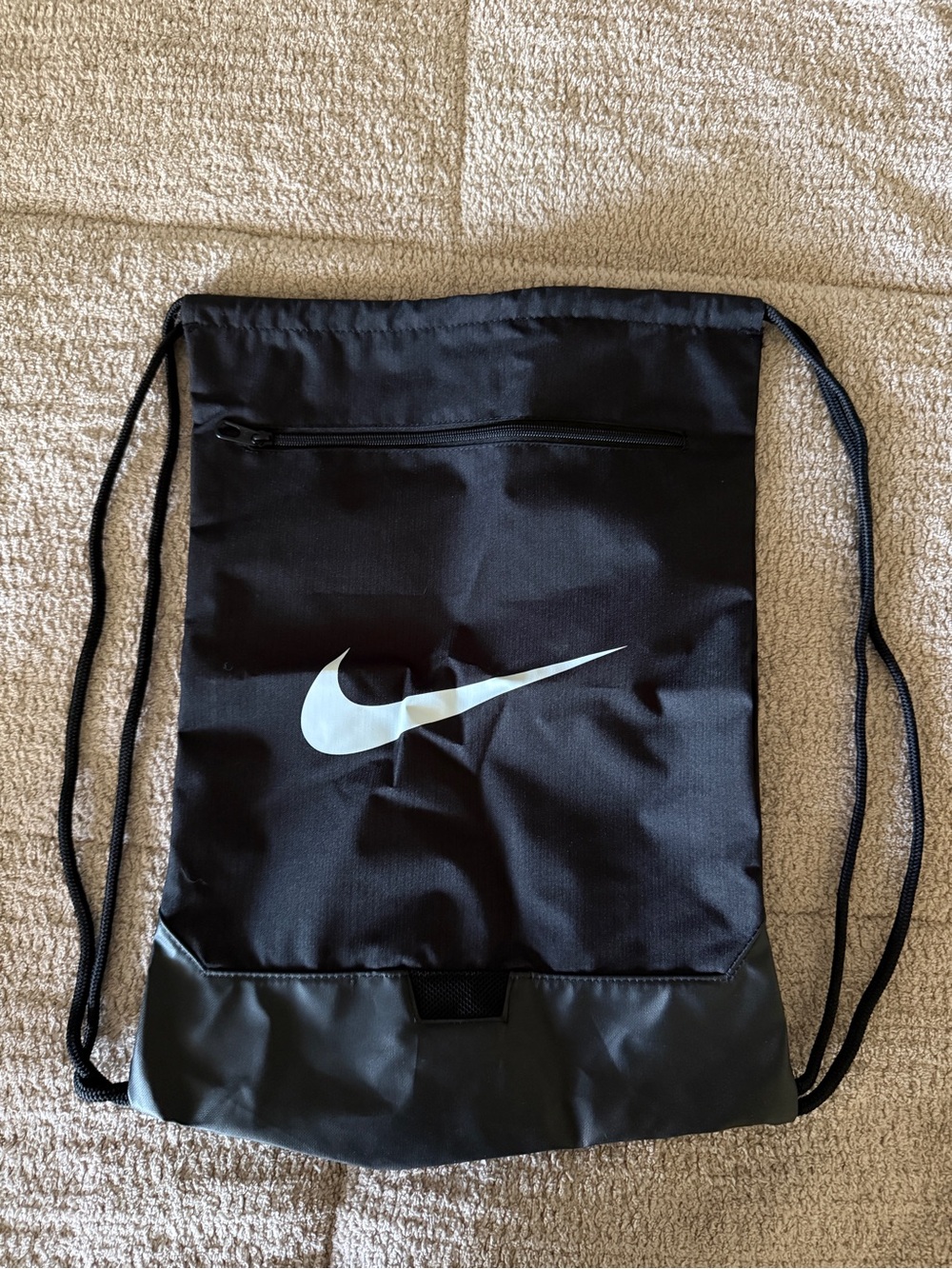 Nike Brasilia Black Drawstring Bag